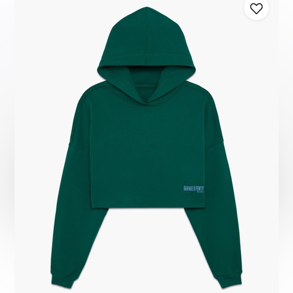 💚Savage Xssential Terry Cropped Hoodie - Picture 6 of 9